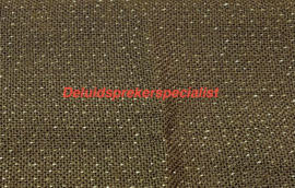 Radio Luidsprekerdoek donker Bruin met goud stippen