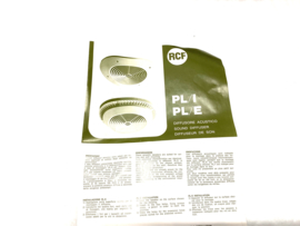 RCF PL/1 PL/E 100 volt plafond speaker