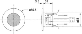 Visaton DL 5 WIT- 8 ohm
