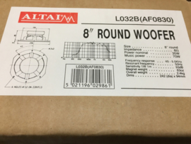 ALTAI 8" woofer LO32B(AF0830)