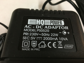 HQ Power gestab AC-AD Adaptor 5V-2000MA