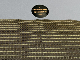Radio Luidsprekerdoek Bruin/Goud  Streep