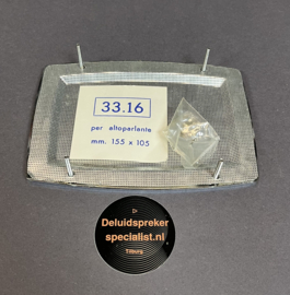 Klassieker rooster zilver 155x105mm