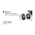 König Speaker 2.0 Bedraad 3.5 mm 4 W Geel/Zwart