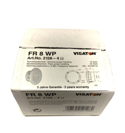 Visaton FR8WP wit  - 4 ohm