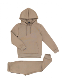 Comfy joggingpak Beige hoodie