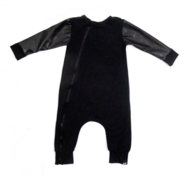 Black leather onesie