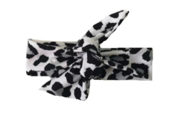 Panter grijs knoop haarband