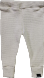 Baby knit off white broek