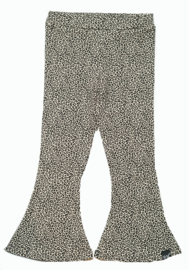 Flared broek sand panter