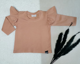 Peach vleugel shirt