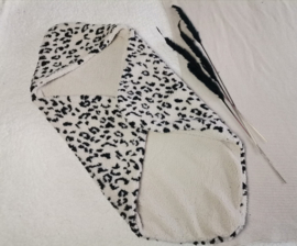 Panter beige teddy/ teddy beige omslagdoek