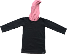 Black with pink longshirt