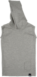 Grey hooded longhemd