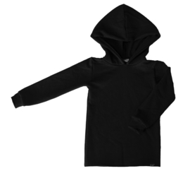 Zwart long hoodie