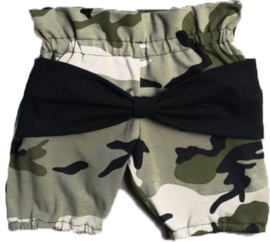 Camo groen strik bloomer