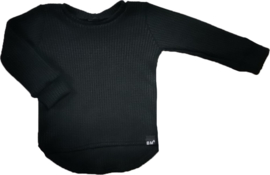 Baby knit zwart rond sweater