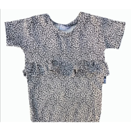 Panter sand roes lijfje t-shirt