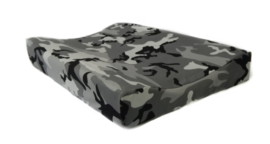 Camo grey changing pad cover