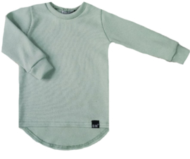 Mini knit mint groen long shirt