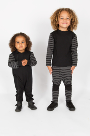 Black with stripe onesie