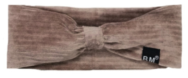 Rib taupe haarband