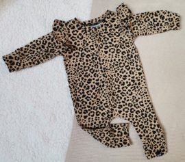 Panter sand/zwart vleugel onesie (drukkers)