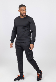 Cargo joggingpak zwart