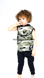 Camo green hooded longhemd