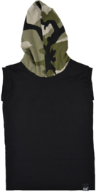 Black with camo green longhemd