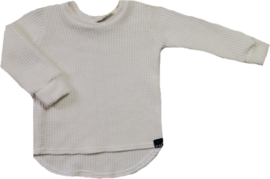 Baby knit off white rond sweater