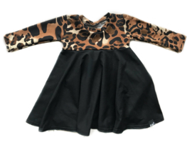 Panter brown circle dress