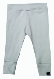 Mini rib oud groen broek