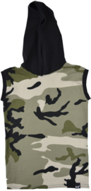 Camo green hooded longhemd