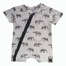 Olifant onesie korte mouw/korte benen