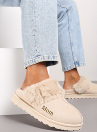 Pantoffel beige mom
