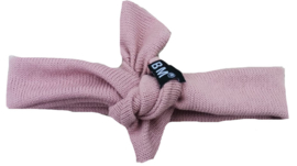 Roze mini knit knoop haarband