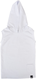 White hooded longhemd
