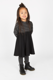 Stripe circel dress with stripe legging