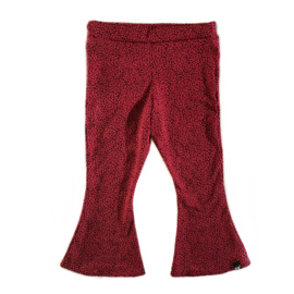 Panter red flared pants