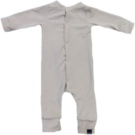 Beige rib onesie (drukkers)