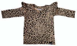 Panter sand/zwart vleugel shirt