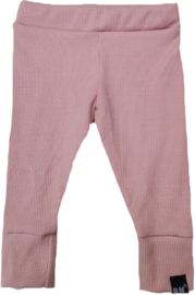 Mini rib roze broek