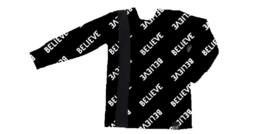 Believe met verticaal streep sweater