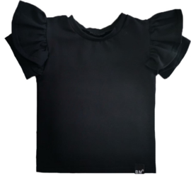 Zwart vleugel t-shirt