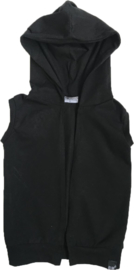 Black sleeveless cardigan