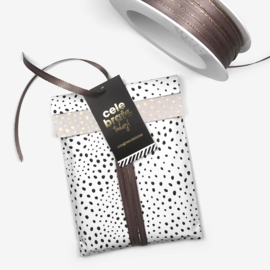 Lint| Satijn |Taupe| 6 mm| 5 meter