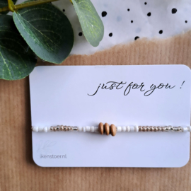 Liefste Juf |Zakje zaad| Armbandje