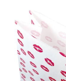 Paperbag | Cadeau | Zak | Papier | Kusjes | 14x8x26cm
