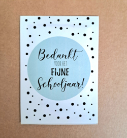 Zakje zaad| vergeetmenietjes | Bedankt voor het fijne schooljaar